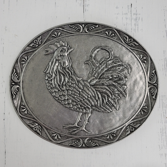 Carson Statesmetal Other - Carson Statesmetal Rooster Oval Platter Plate